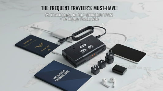 The Frequent Traveler's MUST-HAVE! ONE DOACE Adapter for ALL 7 Global Plug Types! (+ The Ultimate Charging Guide)