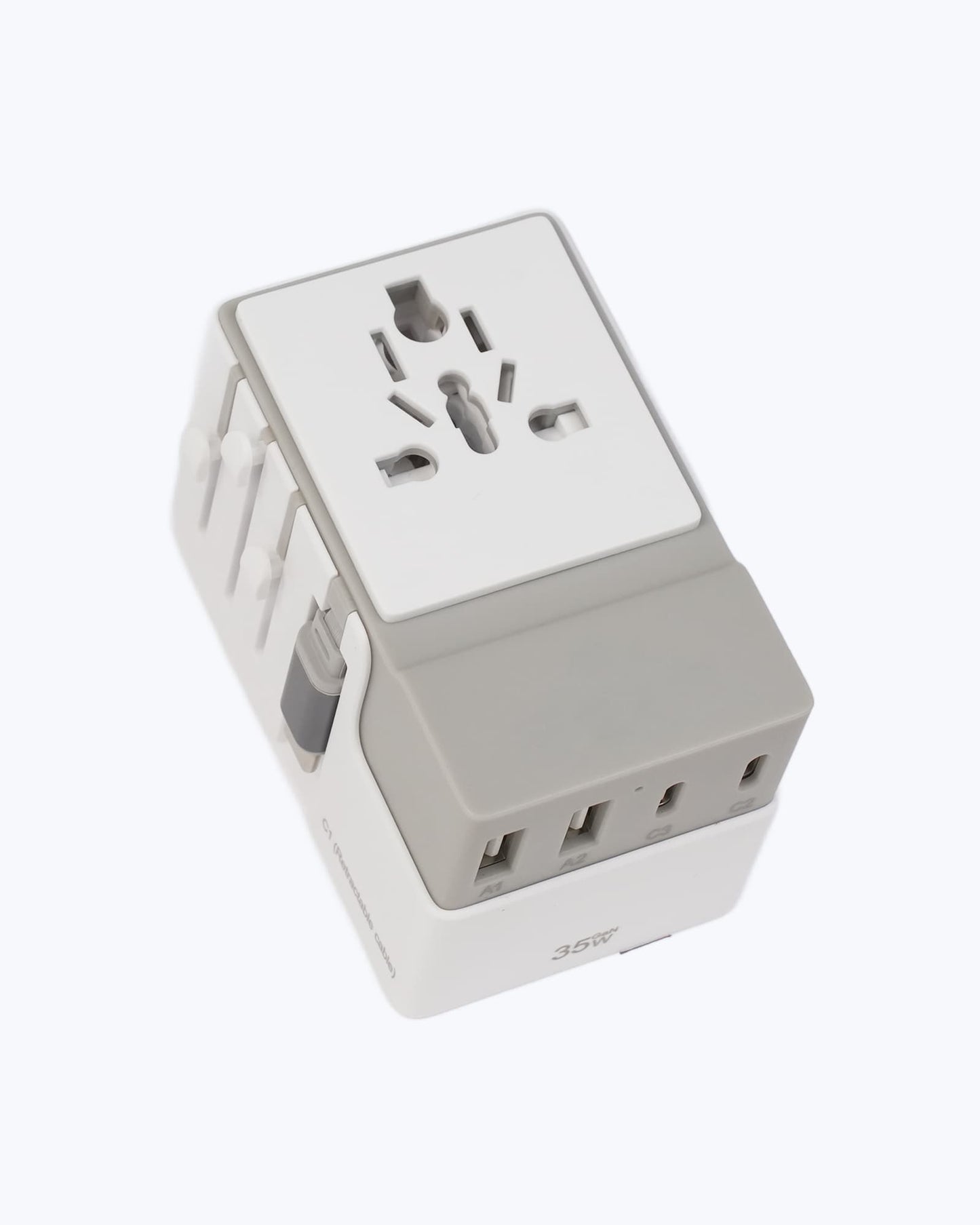 DOACE FC-T35C | 3USB-C+2USB-A 35W GaN PD&QC3.0 Travel Adapter