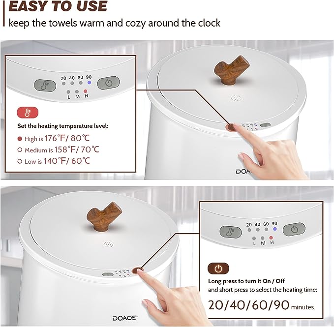 DOACE adjustable timing towel heating bucket - DOACE Team