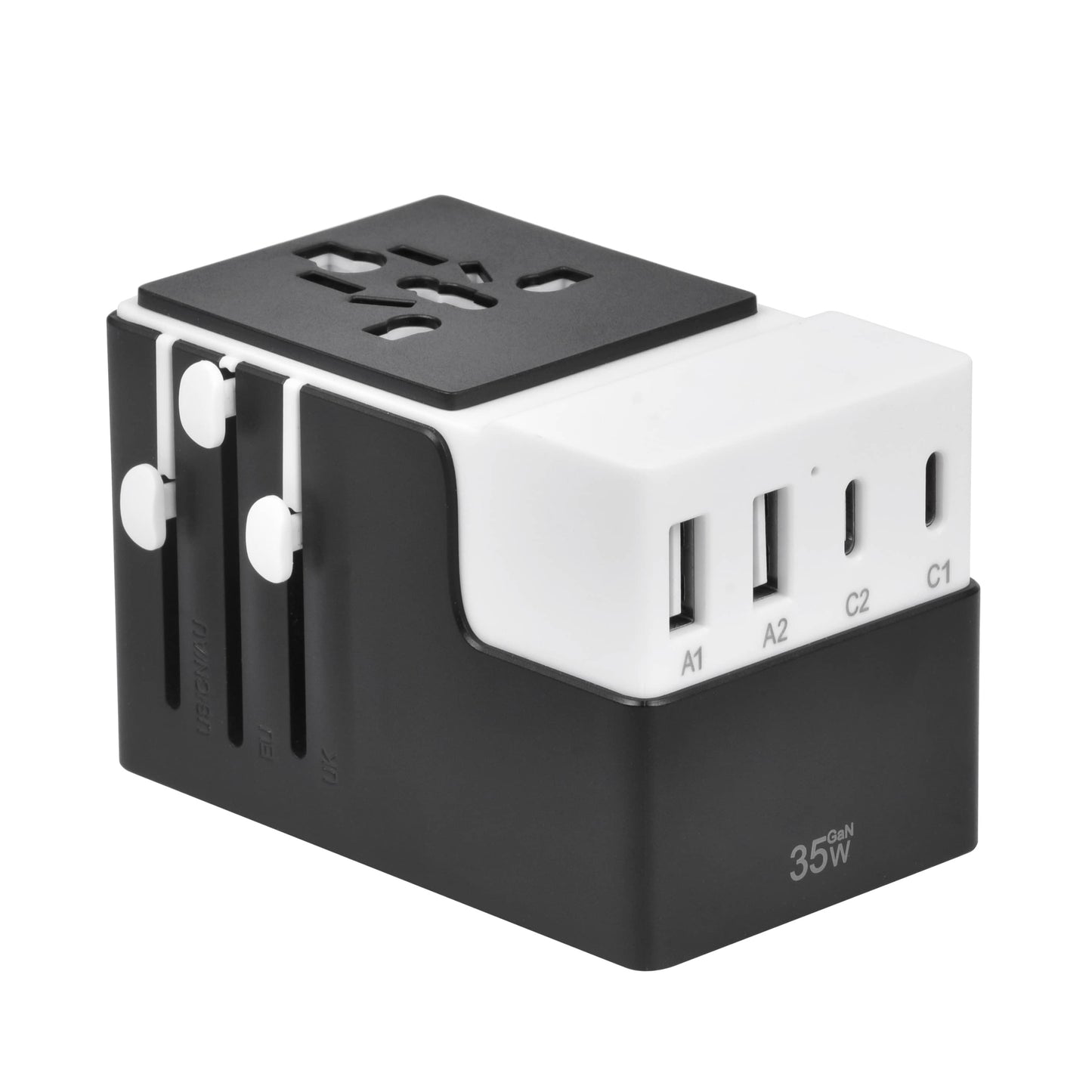 DOACE FC-T35 | 2USB-C+2USB-A 35W GaN PD&QC3.0 Type C Travel Adapter