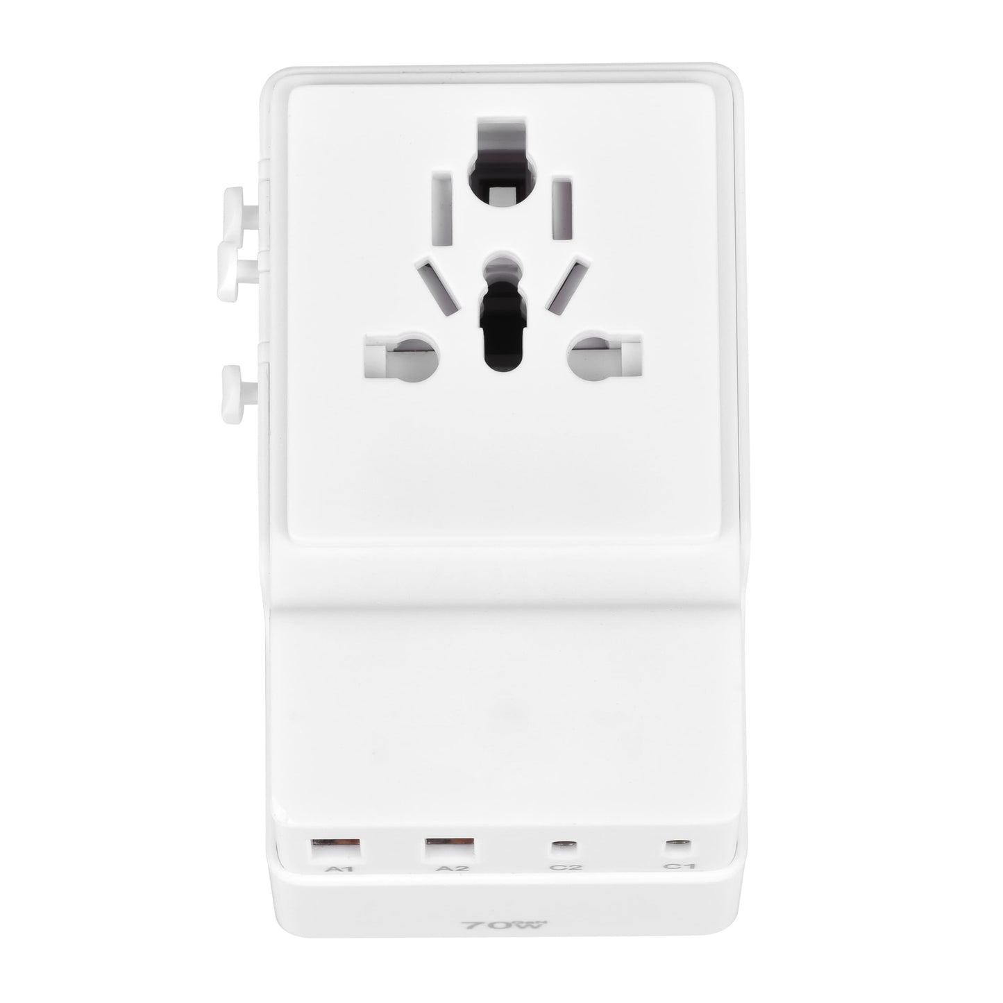 DOACE FC-T70 | 2USB-C+2USB-A 70W GaN PD | QC3.0 Travel Adapter