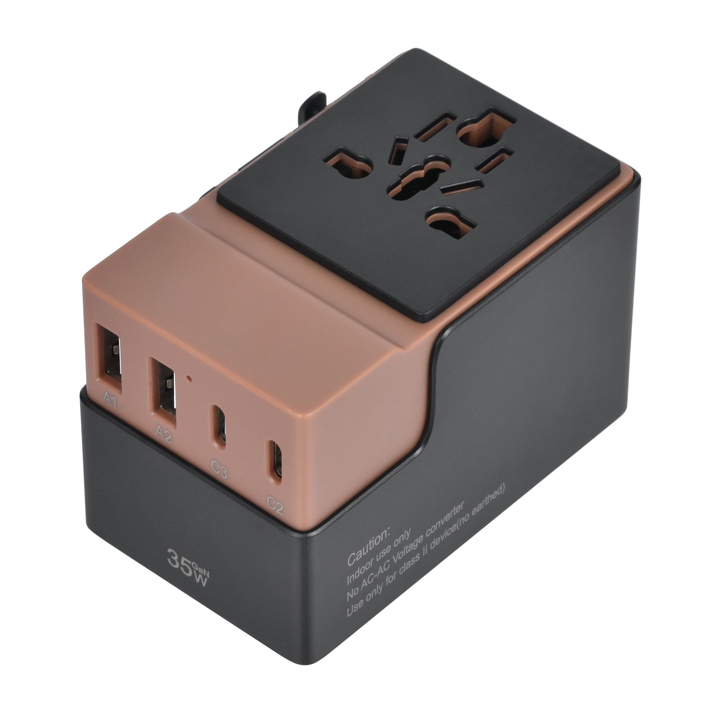 DOACE FC-T35C | 3USB-C+2USB-A 35W GaN PD&QC3.0 Travel Adapter
