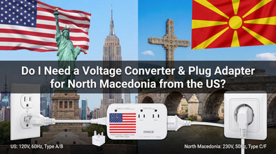 Do I Need a Voltage Converter & Plug Adapter for North Macedonia from the US?