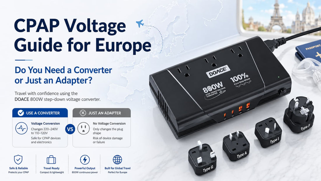 CPAP Voltage Guide for Europe — Do You Need a Converter or Just an Adapter