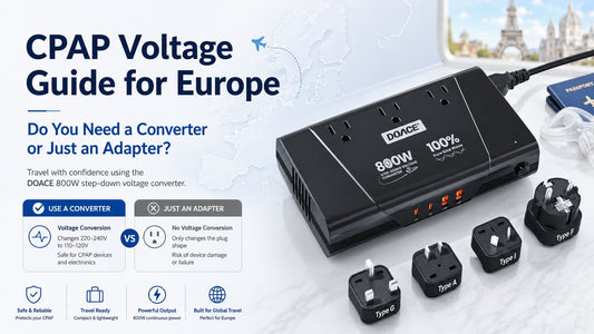 CPAP Voltage Guide for Europe — Do You Need a Converter or Just an Adapter