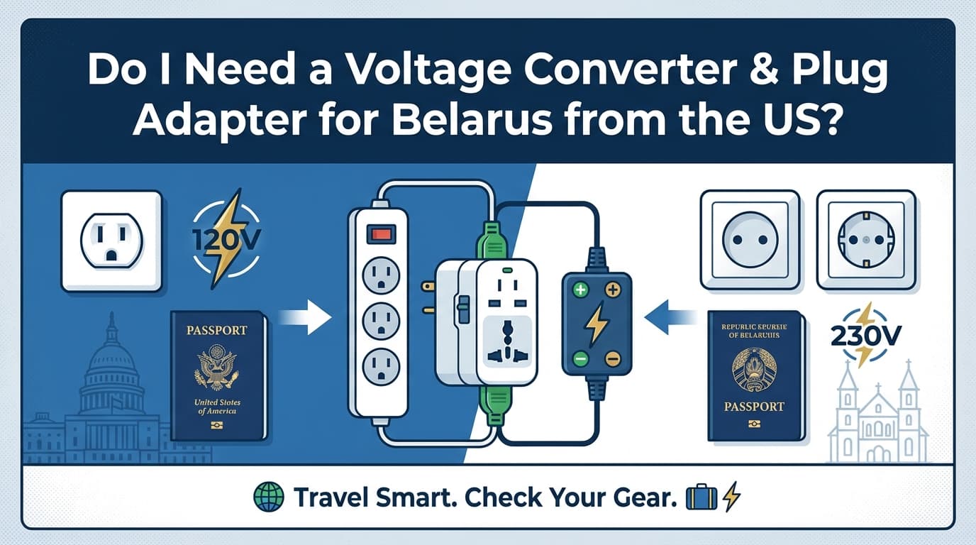 Do I Need a Voltage Converter & Plug Adapter for Belarus from the US ...