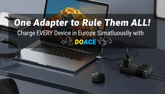 One Adapter to Rule Them ALL! Charge EVERY Device in Europe Simultaneously with DOACE!
