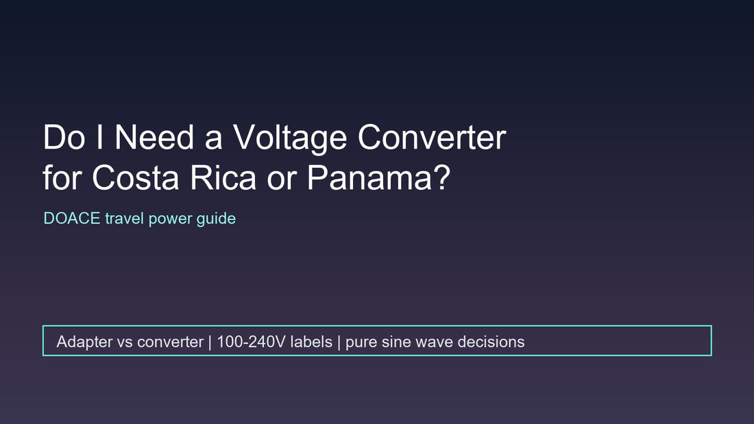 Do I Need a Voltage Converter for Costa Rica or Panama?