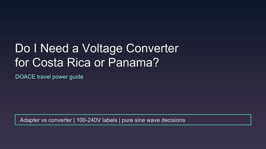 Do I Need a Voltage Converter for Costa Rica or Panama?