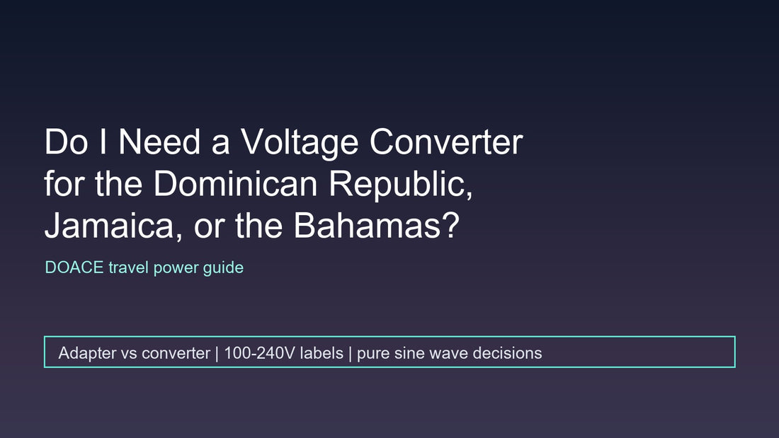 Do I Need a Voltage Converter for the Dominican Republic, Jamaica, or the Bahamas?