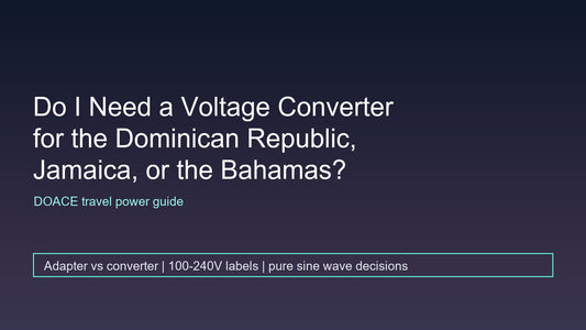 Do I Need a Voltage Converter for the Dominican Republic, Jamaica, or the Bahamas?