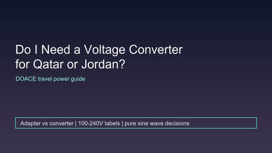 Do I Need a Voltage Converter for Qatar or Jordan?