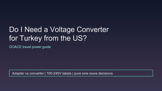 Do I Need a Voltage Converter for Turkey from the US?
