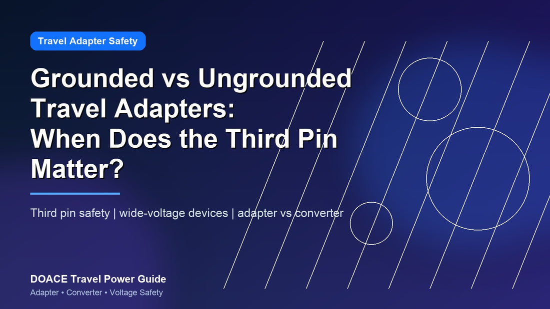 Grounded vs Ungrounded Travel Adapters: When Does the Third Pin Matter?