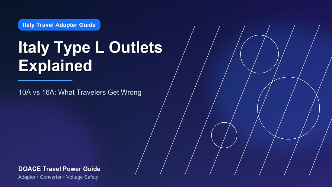 Italy Type L Outlets Explained: 10A vs 16A and What Travelers Get Wrong