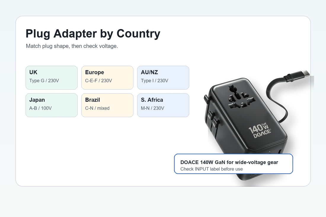 What Plug Adapter Do I Need by Country?