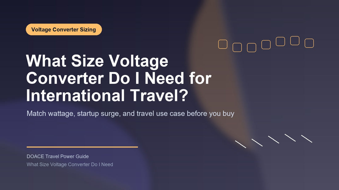 What Size Voltage Converter Do I Need for International Travel?