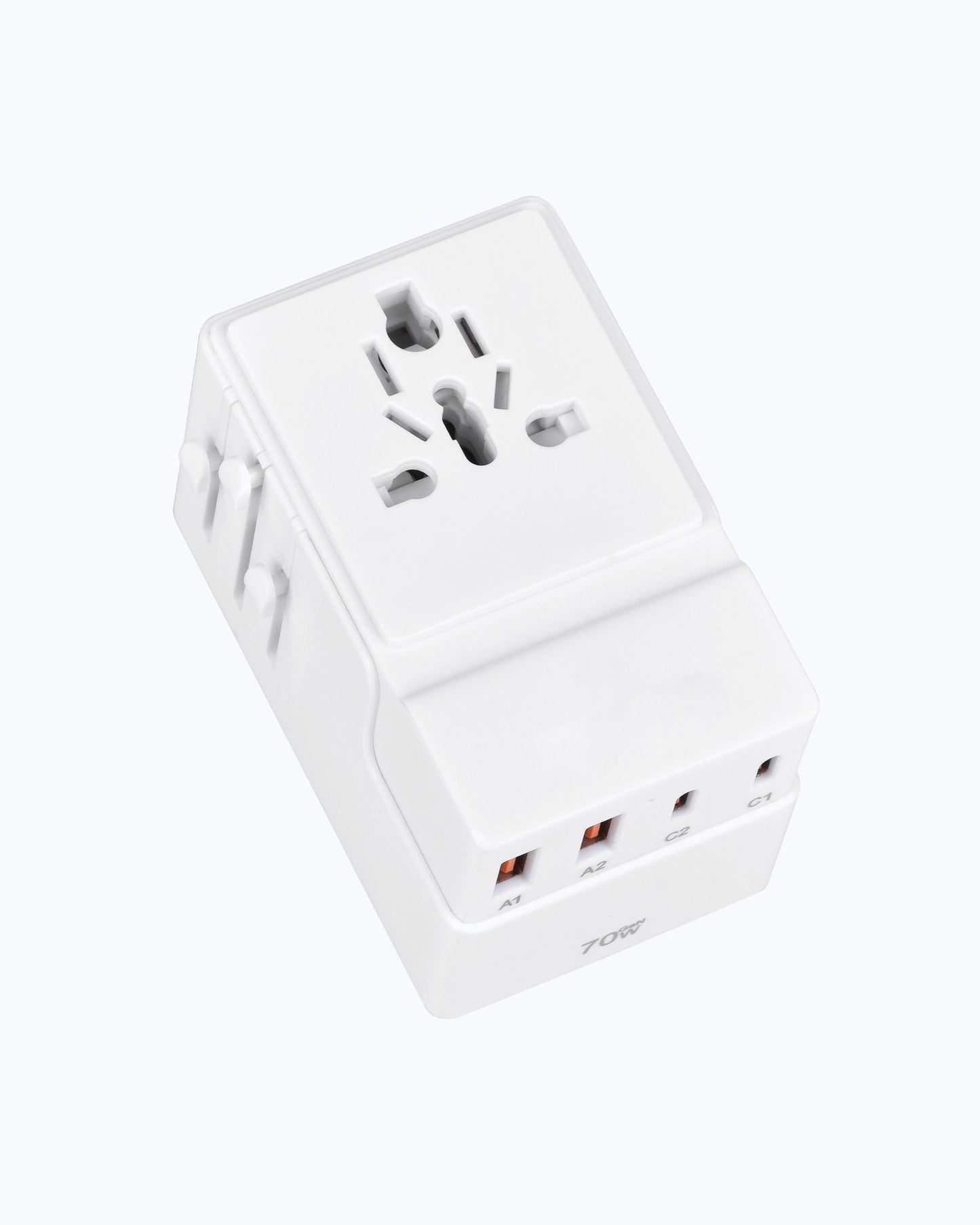 DOACE FC-T70 | 2USB-C+2USB-A 70W GaN PD | QC3.0 Travel Adapter