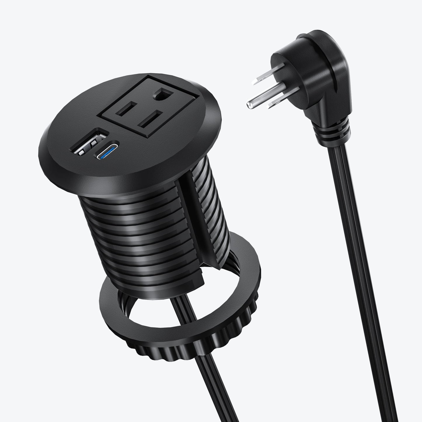 DOACE Recessed Power Grommet – 2 Inch with 20W USB-C