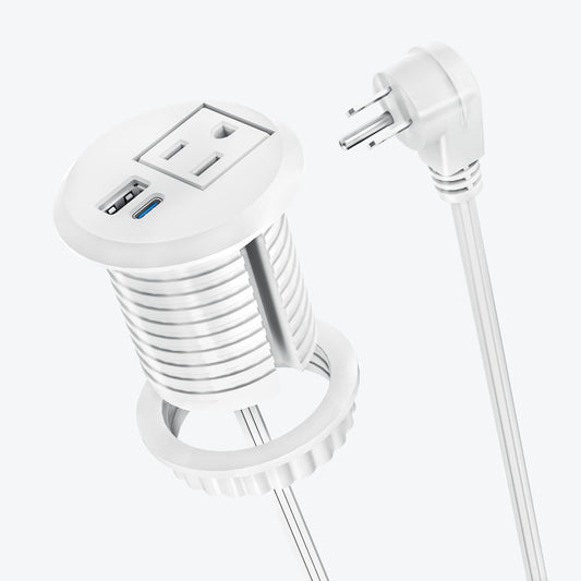 DOACE Recessed Power Grommet – 2 Inch with 20W USB-C