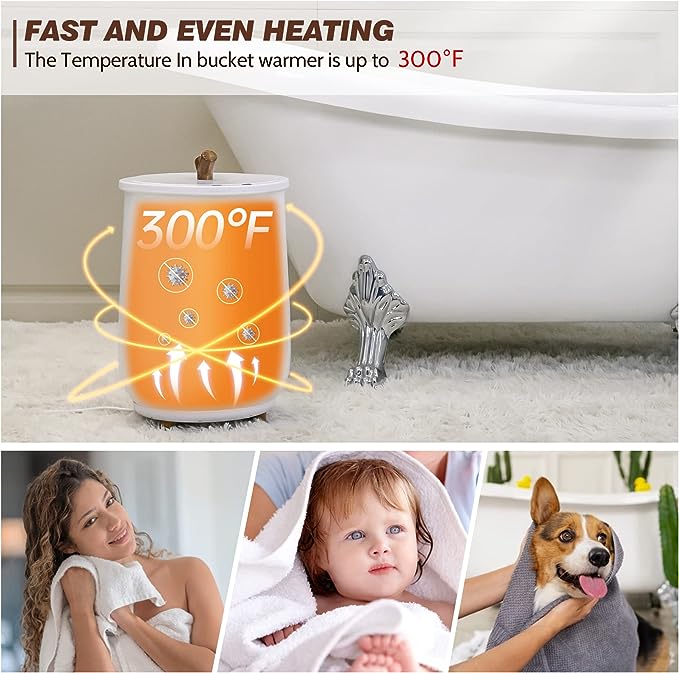 DOACE adjustable timing towel heating bucket