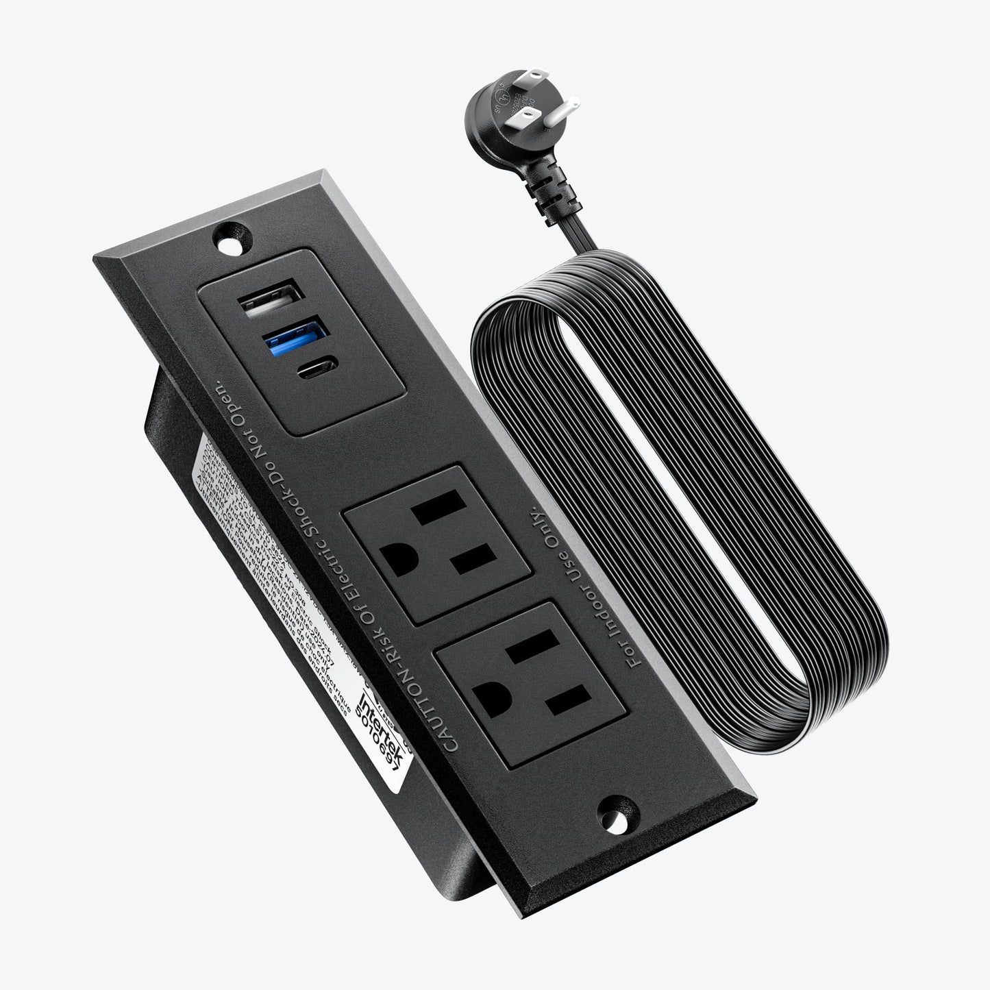 DOACE Power Strip - USB-C Recessed Charging | USB, AC Outlets