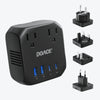 DOACE C15 2000W Voltage Converter with Worldwide Plug Adapters & Fast Charging Ports