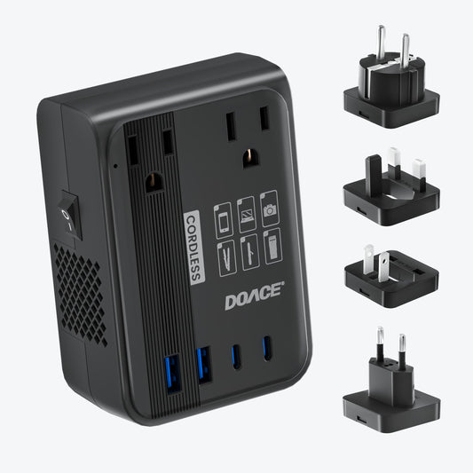DOACE LC-C30 traveling voltage converter with worldwide plug adapters