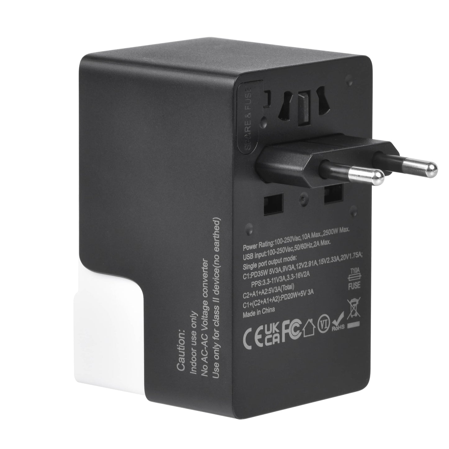 DOACE FC-T35 | 2USB-C+2USB-A 35W GaN PD&QC3.0 Type C Travel Adapter