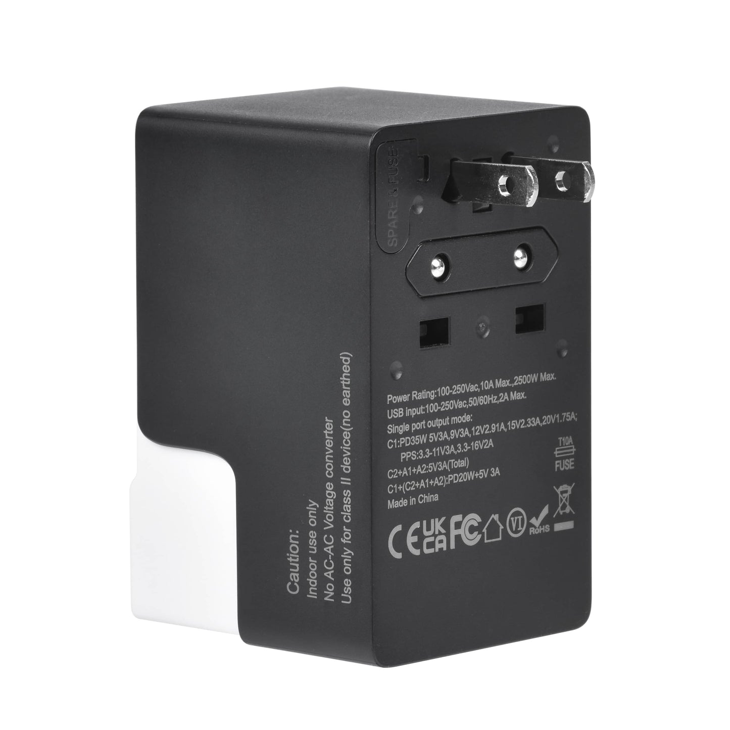 DOACE FC-T35 | 2USB-C+2USB-A 35W GaN PD&QC3.0 Type C Travel Adapter