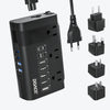 DOACE LC-X30 220V to 110V Voltage Converter with Four Plug Adapters