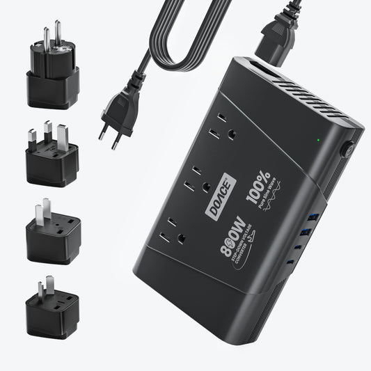 DOACE LC-X80 800W 7-in-1 Travel Voltage Converter & Adapter